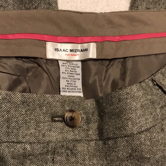 Isaac Mizrahi for Target olive green/gray dress pants Size 16 - Picture 3 of 7